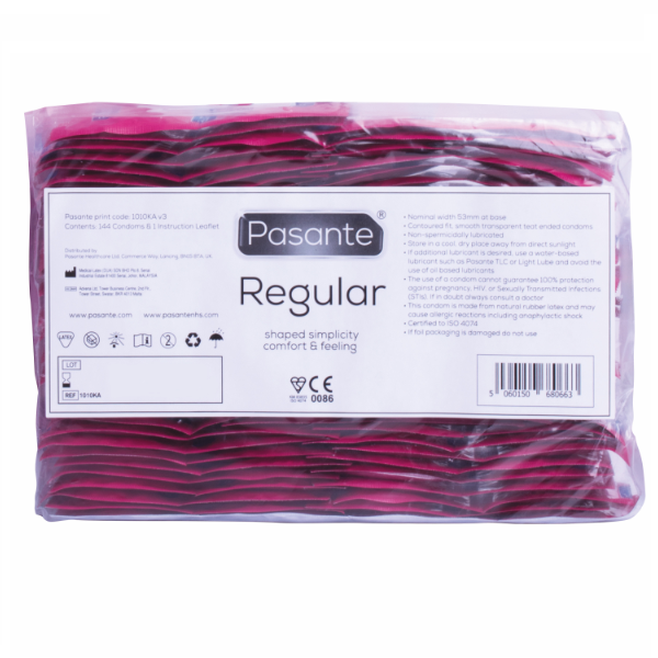 PASANTE - CONDOM GAMA REGULAR 144 UNIDADES - Noctiva