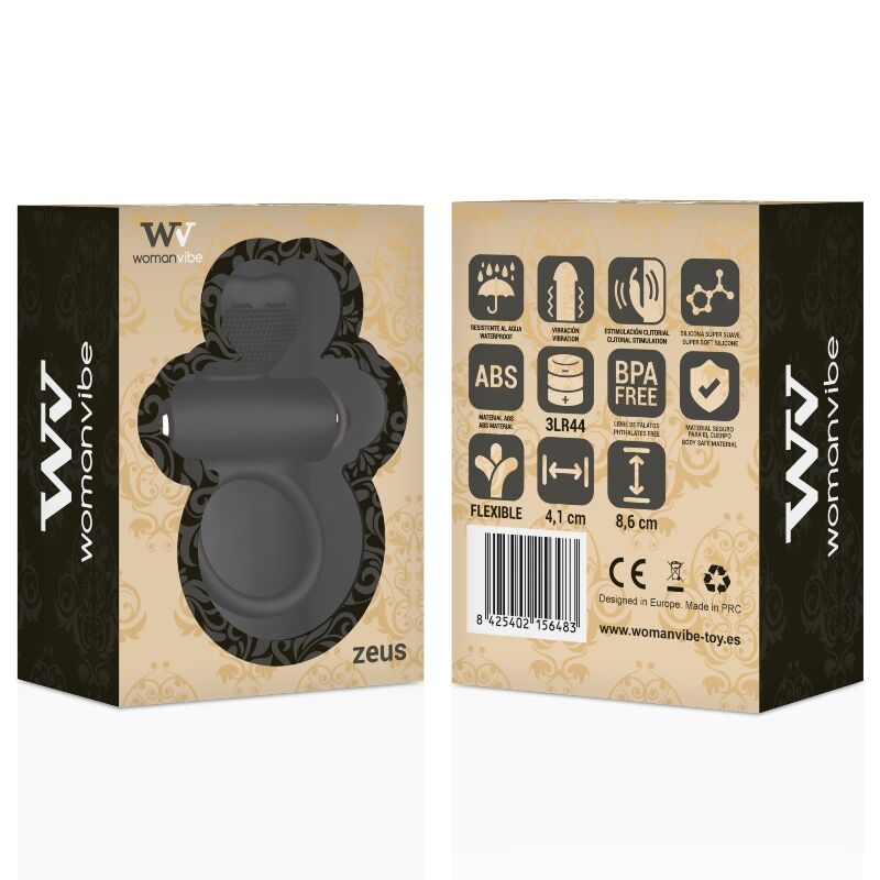 WOMANVIBE - ZEUS ANILLO VIBRADOR SILICONA - Noctiva