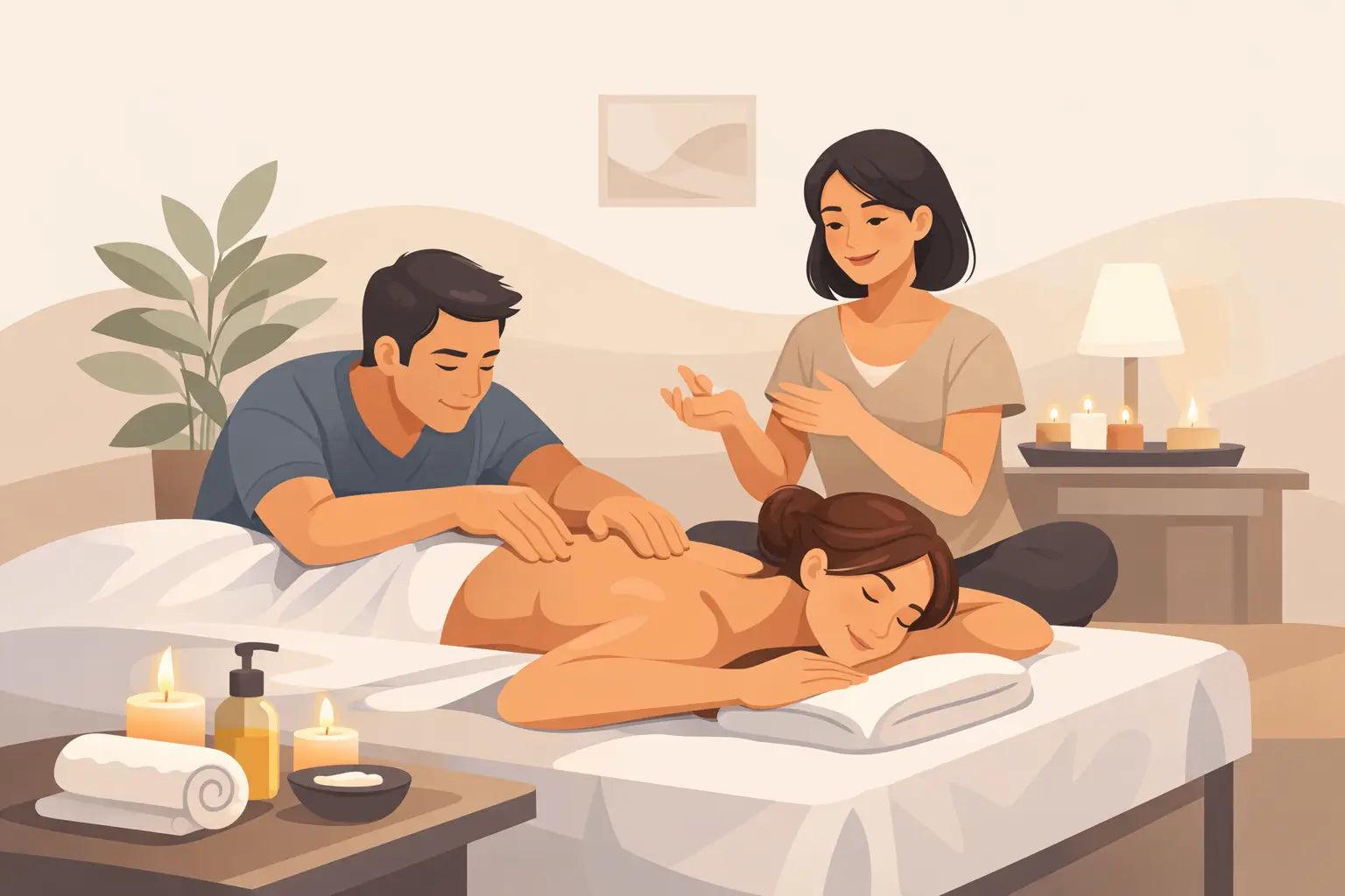 Guía de masaje erótico en pareja práctica