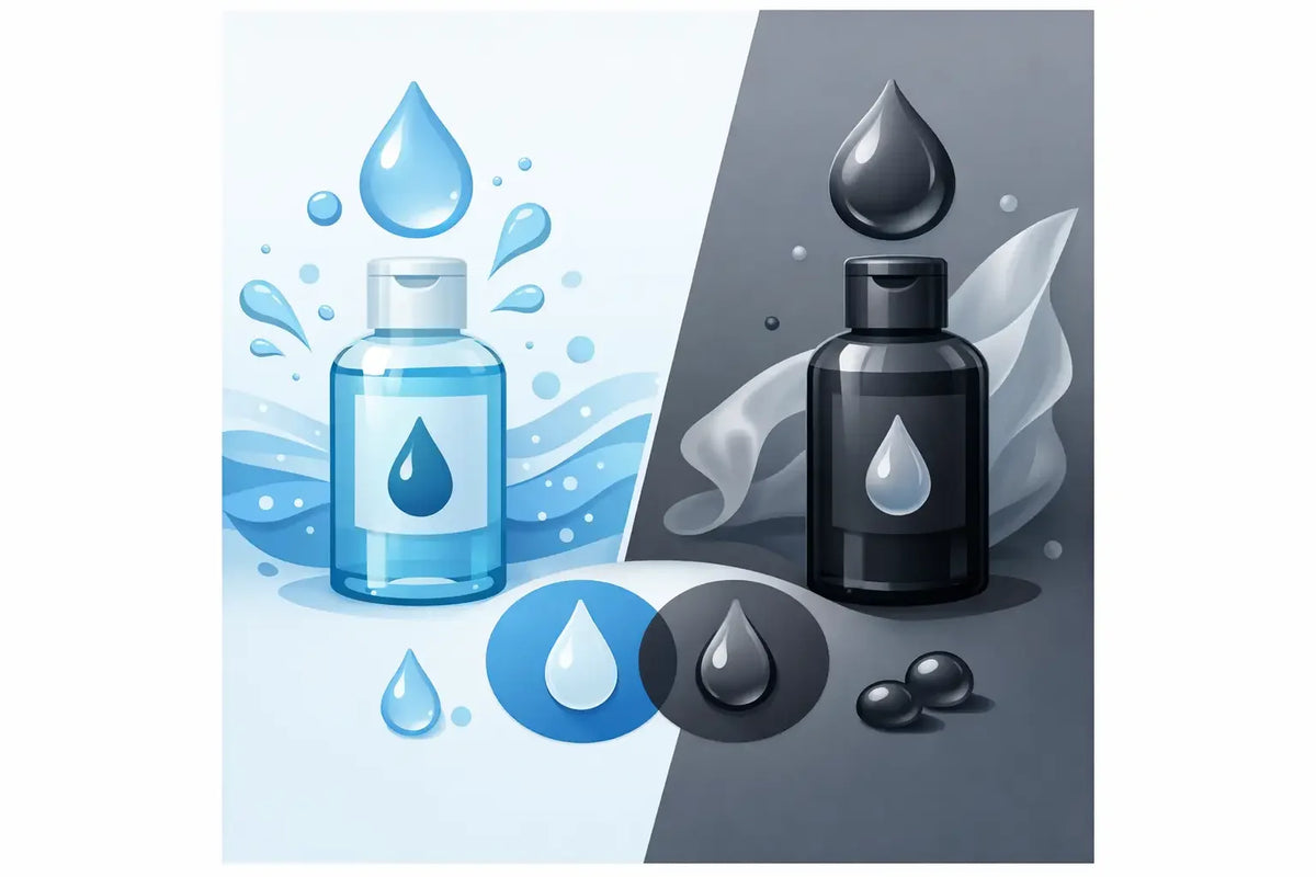 Lubricante de agua versus silicona: cuál elegir