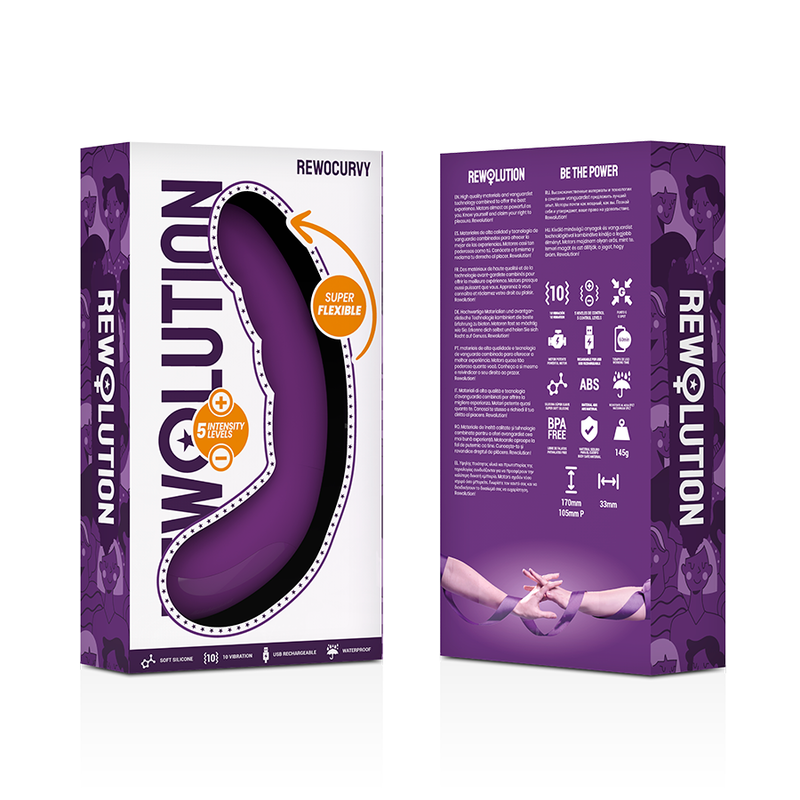 REWOLUTION - REWOCURVY VIBRADOR FLEXIBLE RECARGABLE - Noctiva