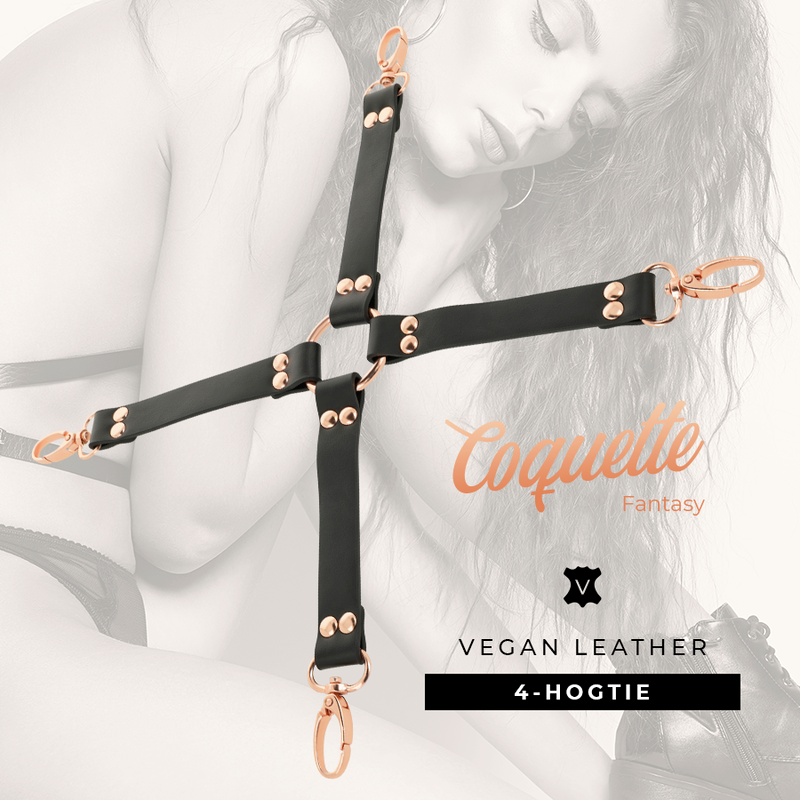 COQUETTE CHIC DESIRE - FANTASY HOG TIE CUERO VEGANO - Noctiva