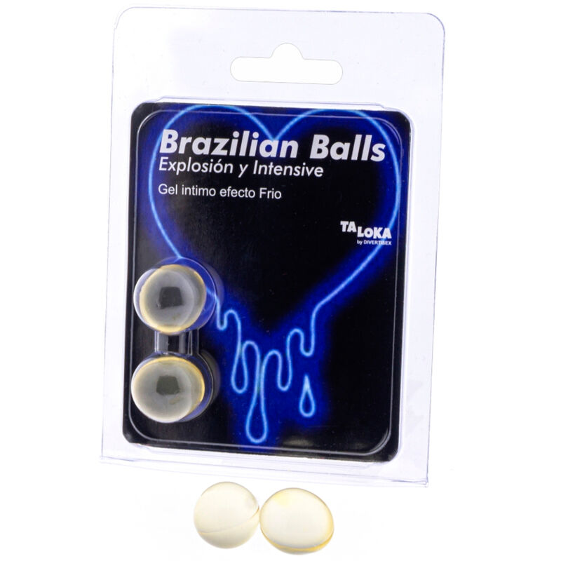 TALOKA - BRAZILIAN BALLS GEL EXCITANTE EFECTO FRIO Y VIBRACIÓN 2 BOLAS - Noctiva