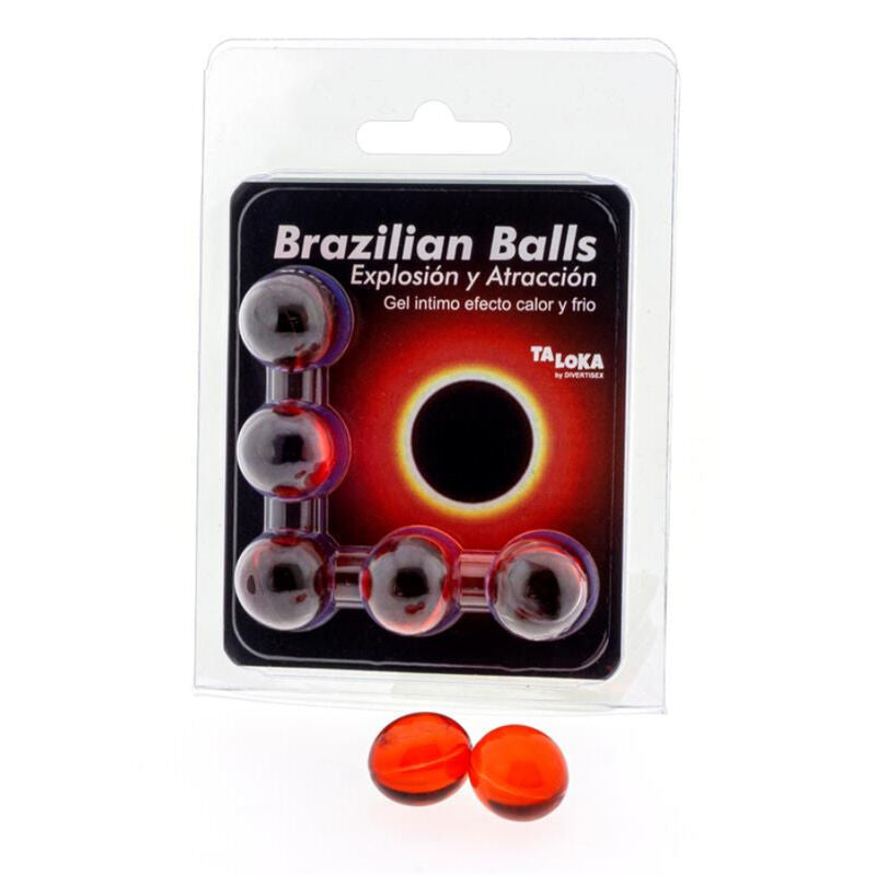 TALOKA - BRAZILIAN BALLS GEL EXCITANTE EFECTO CALOR Y FRÍO 5 BOLAS - Noctiva