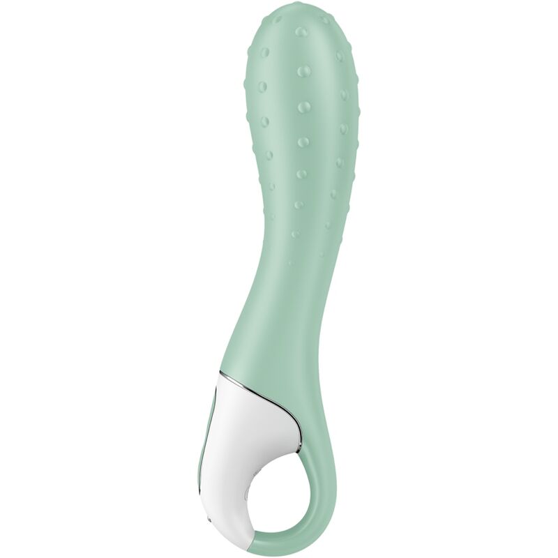 SATISFYER - AIR PUMP VIBRADOR 3 INFLABLE PUNTO G MENTA - Noctiva