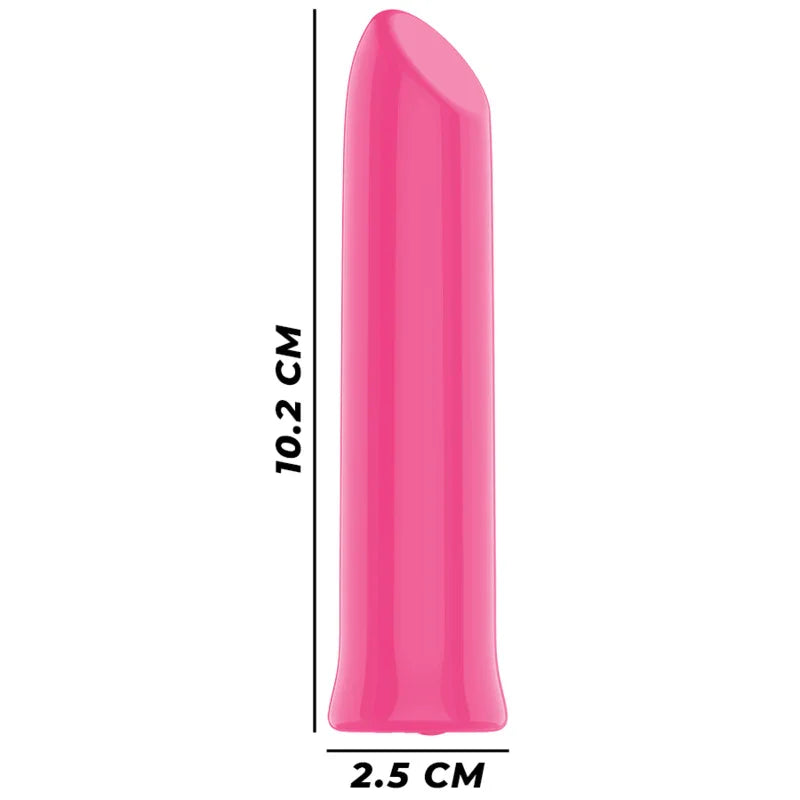 Bala estimuladora rosa, 10,2 cm de alto y 2,5 cm de ancho