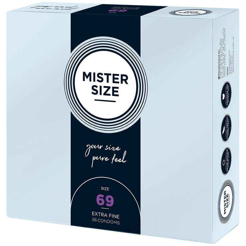 MISTER SIZE - PRESERVATIVOS TALLA XXXL 69 MM (36 UNIDADES) - Noctiva