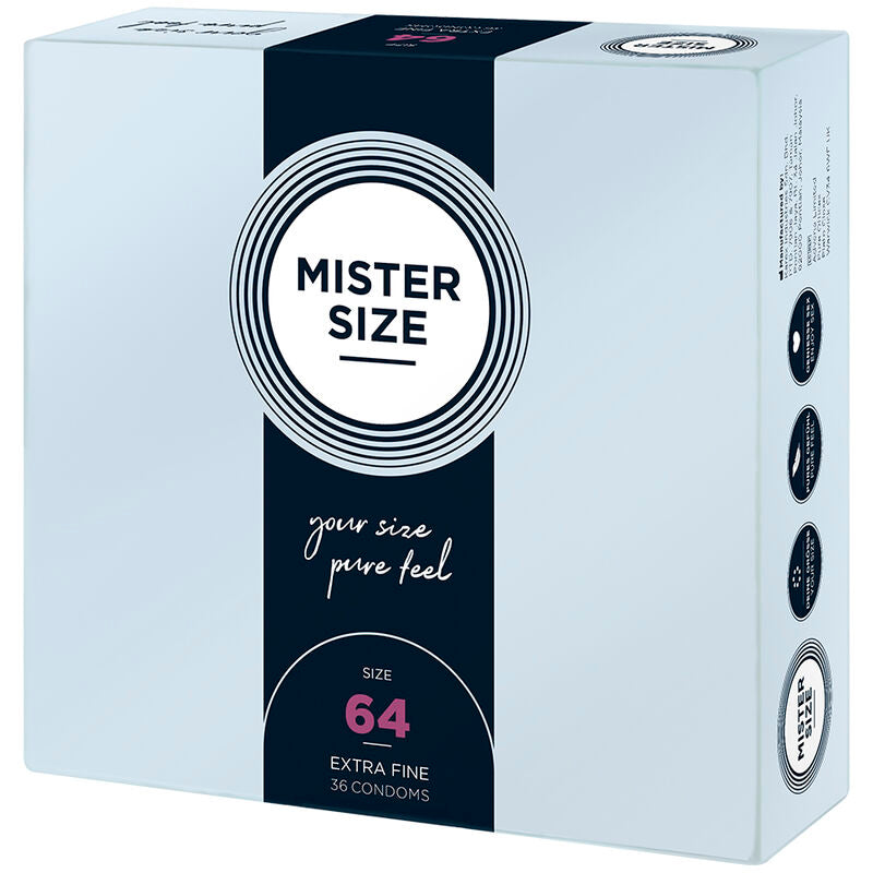 MISTER SIZE - PRESERVATIVOS TALLA XXL 64 MM (36 UNIDADES) - Noctiva