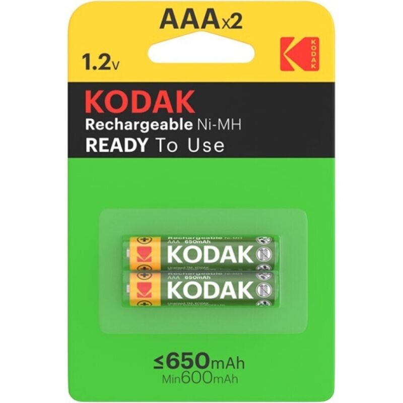 KODAK - PILA RECARGABLE HR03 AAA 650mAh BLISTER*2 - Noctiva