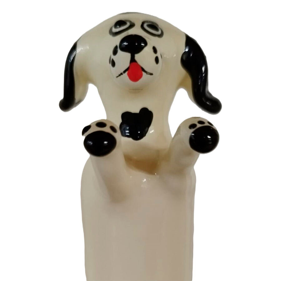 CONDOMERIE - PRESERVATIVO DECORATIVO PINTADO A MANO PERRO BLANCO FELIZ XL - Noctiva
