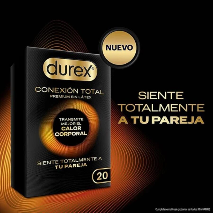 DUREX - CONEXIÓN TOTAL ULTRA FINO PLUS SIN LÁTEX 20 UNIDADES - Noctiva