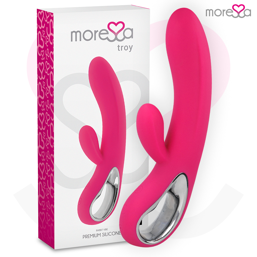 MORESSA - TROY MASAJEADOR PUNTO G Y CLITORIS PREMIUM SILICONE RECARGABLE - Noctiva