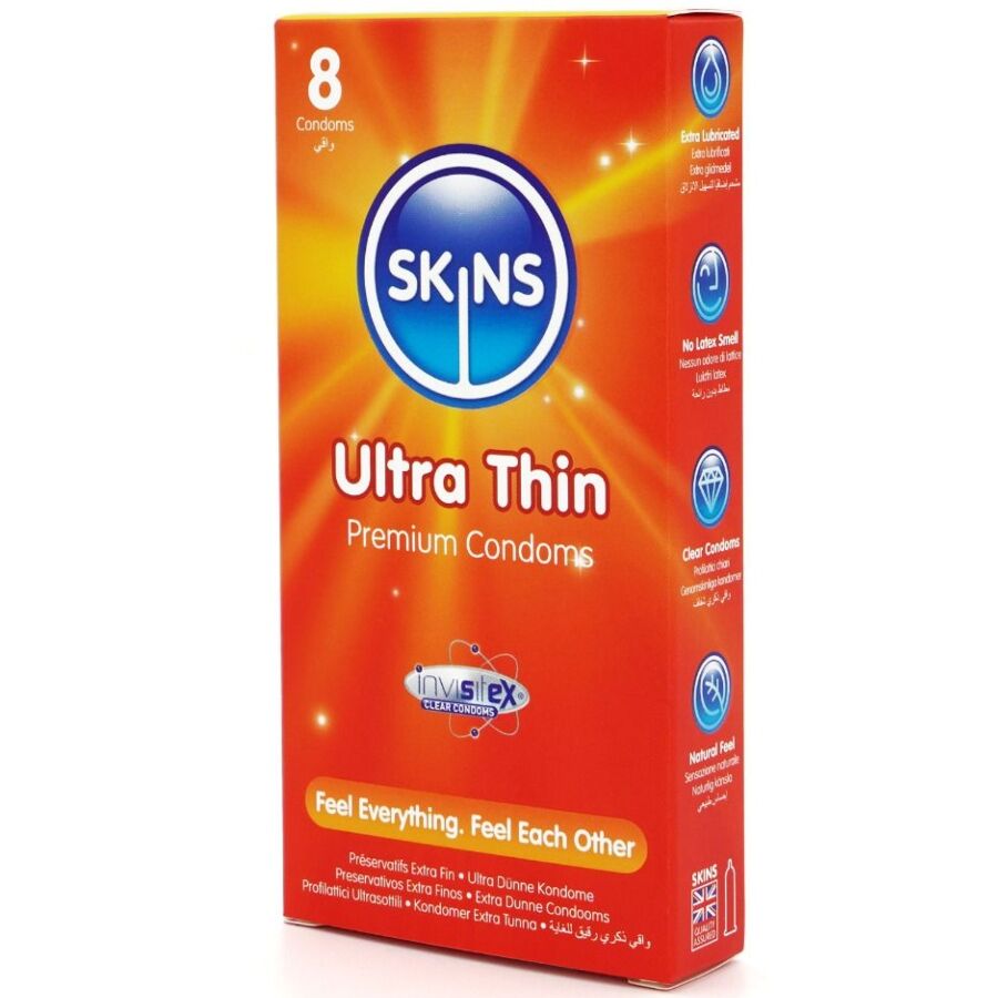 SKINS - ULTRAFINOS PRESERVATIVOS PREMIUM PACK 8 - Noctiva