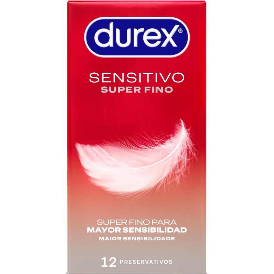 DUREX - SENSITIVO SÚPER FINO 12 UNIDADES - Noctiva
