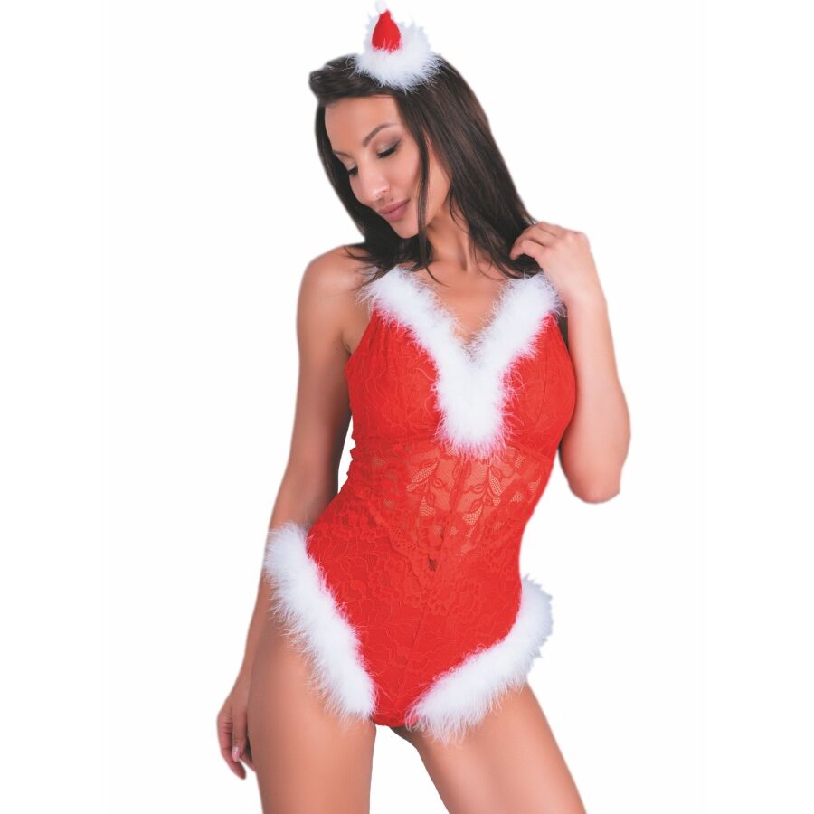LIVCO CORSETTI FASHION - NAUGHTY SANTA LC 90706 BODY NAVIDEÑO L/XL - Noctiva