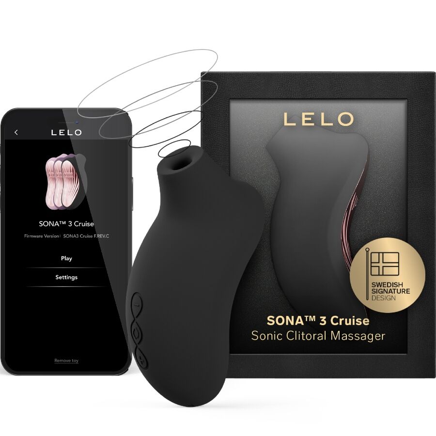 LELO - SONA 3 CRUISE MASAJEADOR SÓNICO DE CLÍTORIS NEGRO - Noctiva