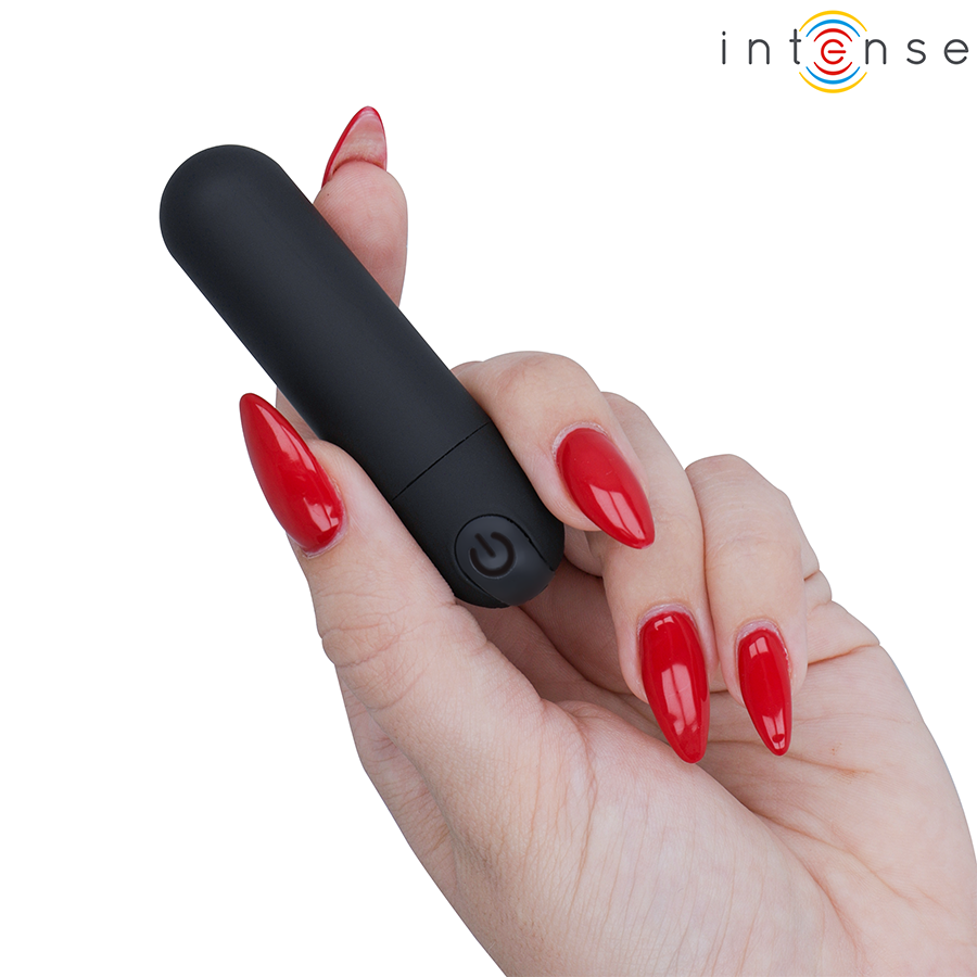 INTENSE - KAREN MINI BALA VIBRADORA 10 MODOS RECARGABLE NEGRO - Noctiva