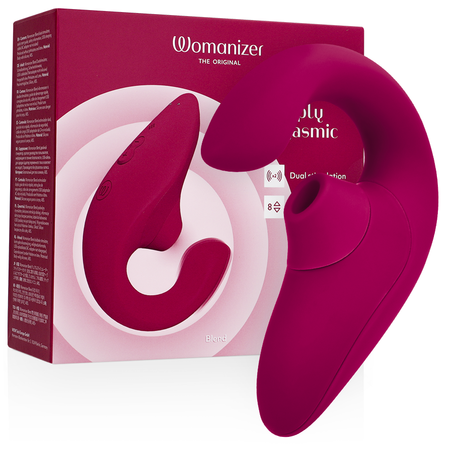 WOMANIZER - BLEND ESTIMULADOR VIBRADOR RABBIT FUCSIA - Noctiva