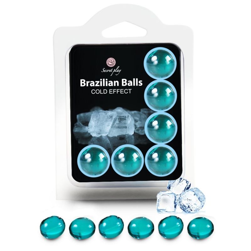 SECRETPLAY - SET 6 BRAZILIAN BALLS EFECTO FRIO - Noctiva