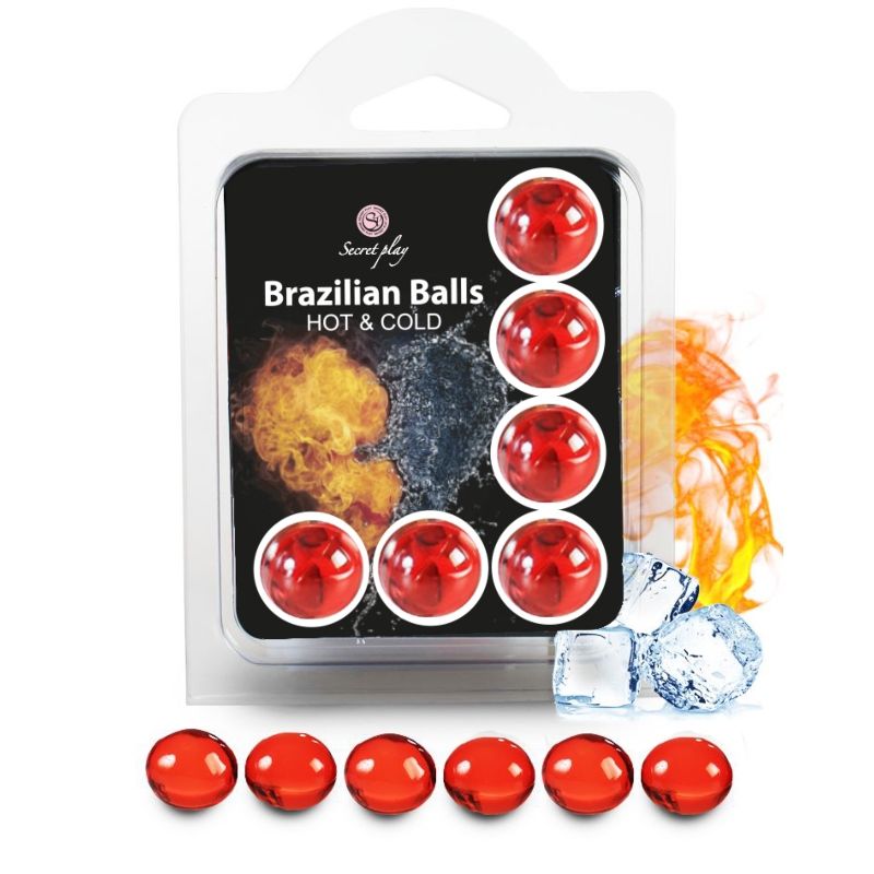 SECRETPLAY - SET 6 BRAZILIAN BALLS EFECTO FRIO Y CALOR - Noctiva